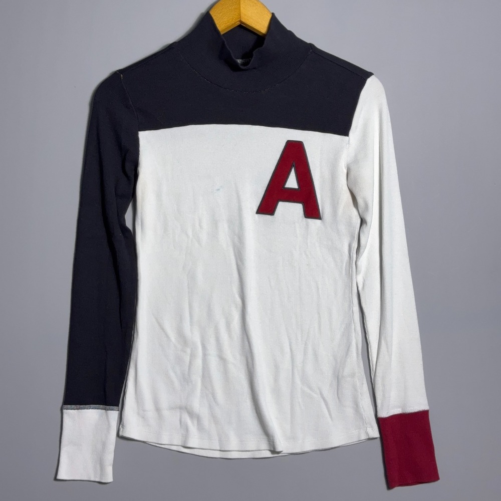 Alp n Rock ANR+ Mock Neck Long Sleeve Womens Size‎ Small Patch Embroidered